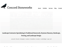 Tablet Screenshot of concordstoneworks.com